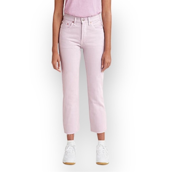 Levi's Denim - Levi’s | 501 Original Cropped Jeans in Washed Lilac, Size 28x26